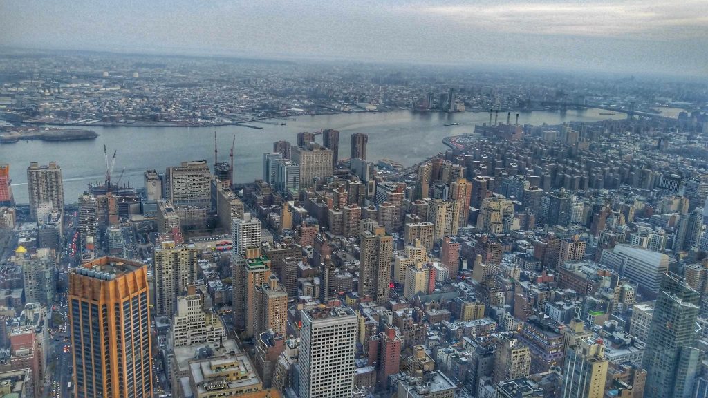 Sky view of New York City